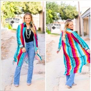 NWT Crazy Train Serape Duster Shirt/Dress
